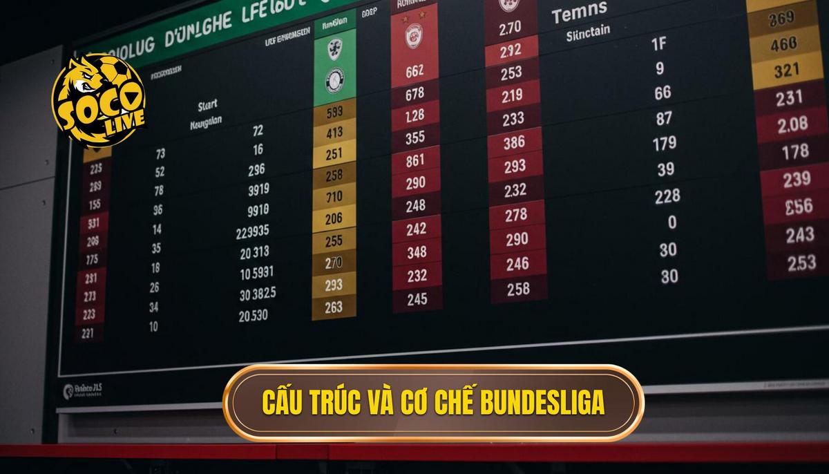 Phần 1_ Cấu Trúc và Cơ Chế Hoạt Động của Bảng Xếp Hạng Bundesliga