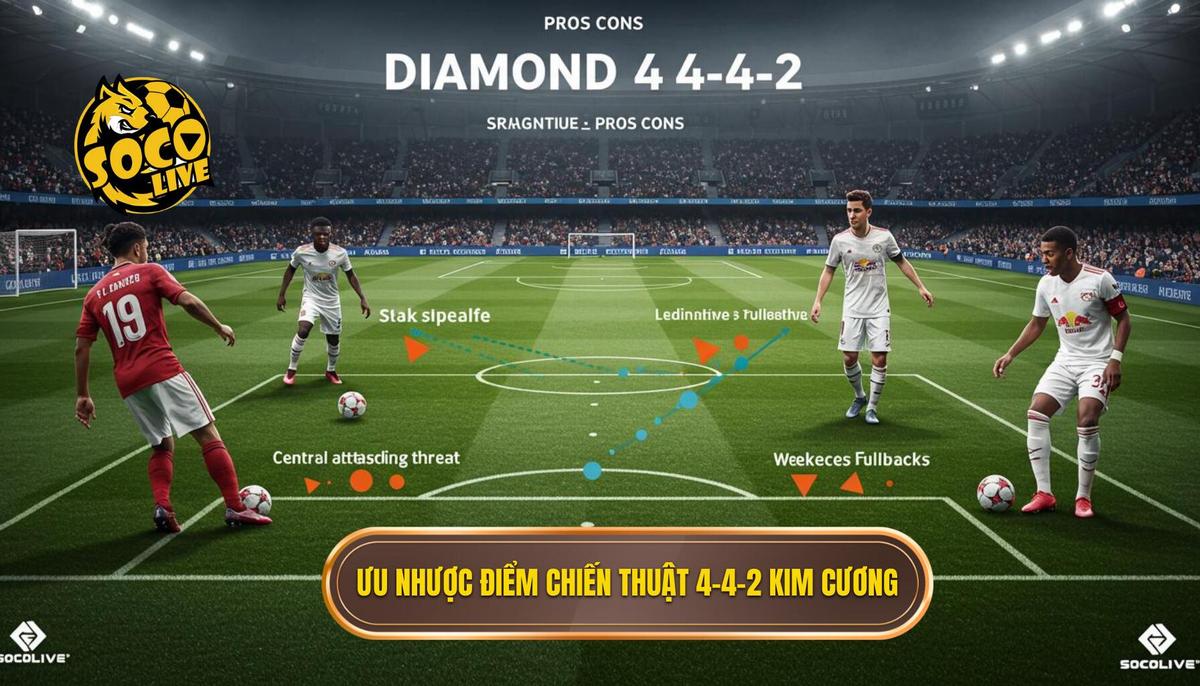 Ưu Điểm và Nhược Điểm của Chiến thuật 4-4-2 Kim Cương