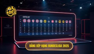 Bảng xếp hạng Bundesliga 2025