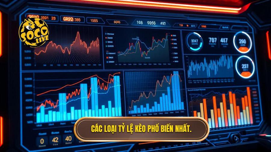 Các loại tỷ lệ kèo phổ biến nhất.