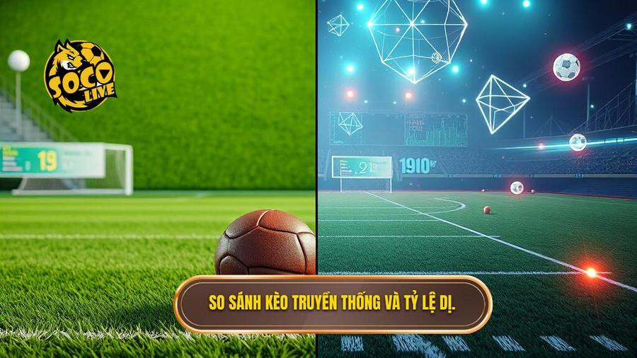 So sánh kèo truyền thống và tỷ lệ dị.
